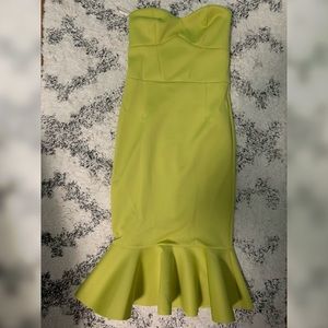 Lime green midi